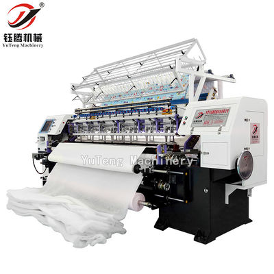 Pabrik Gunakan Komputer Shuttle Lock Stitch Multi Jarum Quilting Machine Untuk Quilt Tempat Tidur Membuat Produk