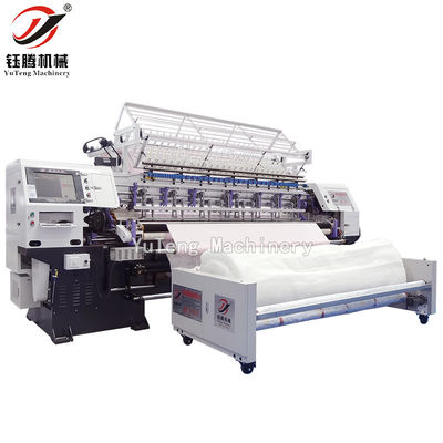 Pabrik Gunakan Komputer Shuttle Lock Stitch Multi Jarum Quilting Machine Untuk Quilt Tempat Tidur Membuat Produk