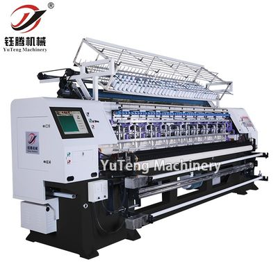 Kecepatan tinggi 100-1000 R/min Multi Needle Lock Stitch Quilting Machine dengan daya 7,5KW untuk sprei