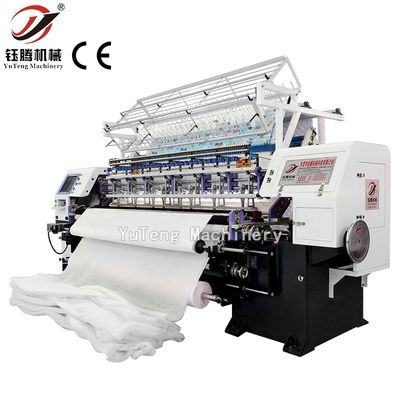 5.5KW Komputerisasi Selimut Quilting Mesin Multi Jarum Untuk Selimut
