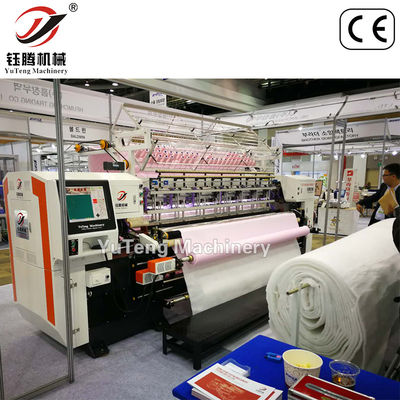 PLC Lock Stitch Mesin Jahit Multi Jarum Quilting Mesin