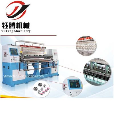 Mesin Double Row Quilting dan Embroidery Kecepatan Cepat Komputerisasi