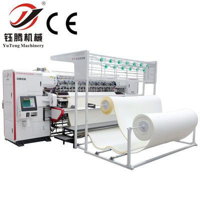 Kecepatan tinggi 2450mm tahan lama Selimut Membuat Multi Jarum Quliting Mesin