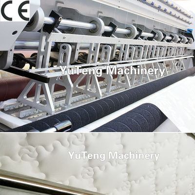 Mesin Quilting Multi Jarum 2450mm dengan Kecepatan 1200RPM dan Ketebalan 80mm untuk Pembuatan Kasur