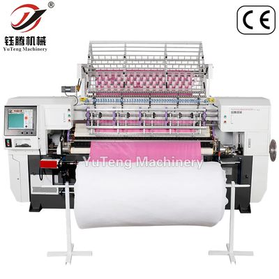 Kecepatan Quilting Tinggi Pemotong Benang Otomatis Mesin Quilting Multi Needle Komputerisasi