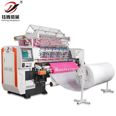 Pabrik Menggunakan Komputerisasi Otomatis Shuttle Multi Jarum Quilting Mesin Untuk Membuat Pakaian Produk Tekstil Rumah