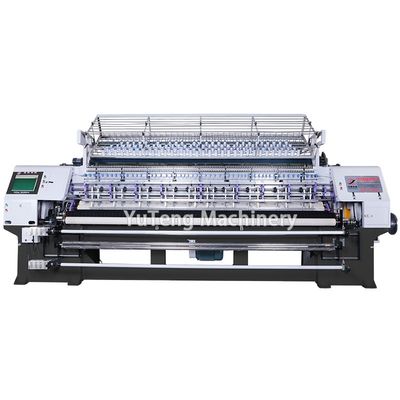 Kecepatan tinggi 100-1000 R/min Multi Needle Lock Stitch Quilting Machine dengan daya 7,5KW untuk sprei