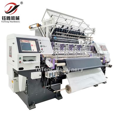 Mesin Quilting Shuttle Multi-jarum Komputerisasi berkecepatan tinggi untuk pembuatan selimut selimut