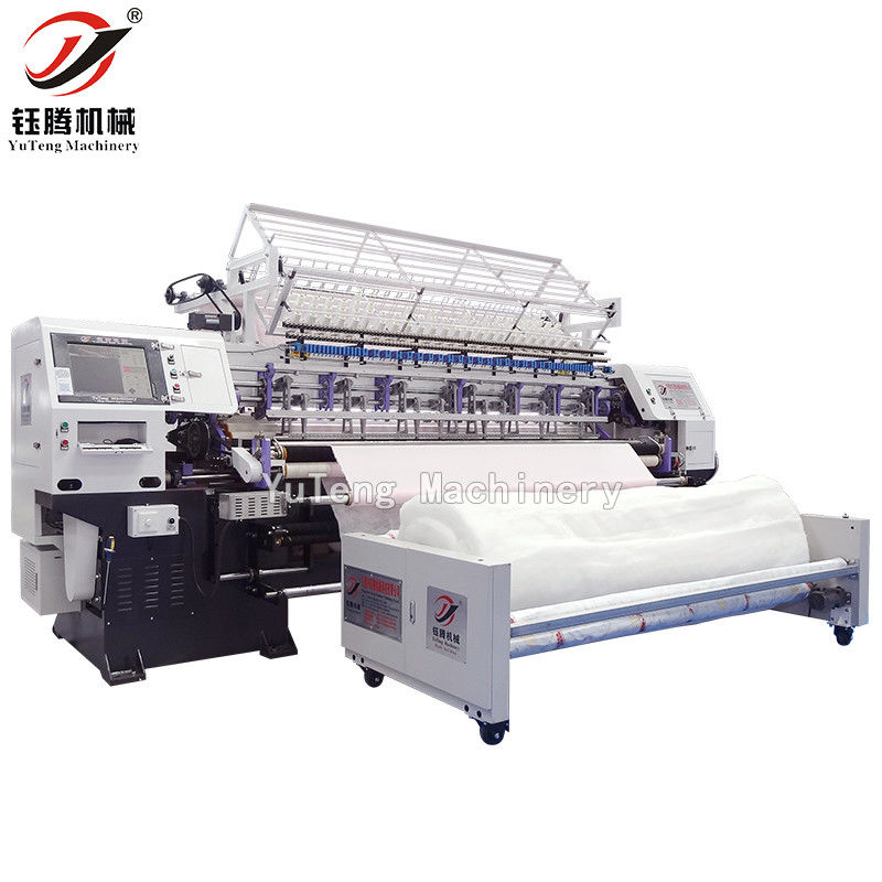 Pabrik Gunakan Komputer Shuttle Lock Stitch Multi Jarum Quilting Machine Untuk Quilt Tempat Tidur Membuat Produk