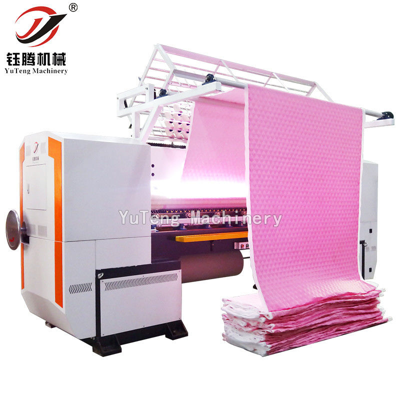 Kedalaman Quilting 25mm Mesin Jahit Pola Komputerisasi Shuttle Kecepatan Tinggi Untuk Tekstil Rumah