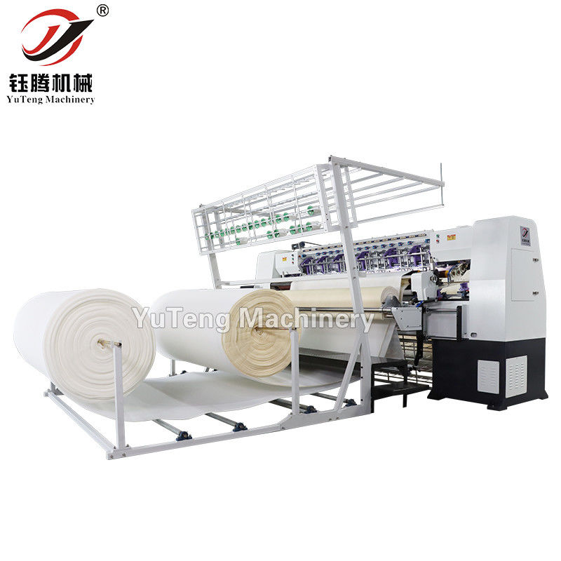 Mesin Quilting Kasur Multi-Jarum Komputerisasi Non-Shuttle dengan Lebar Quilting 2450mm, Kecepatan 100-1000r/min, dan Ketebalan Jahitan Maksimum 80mm