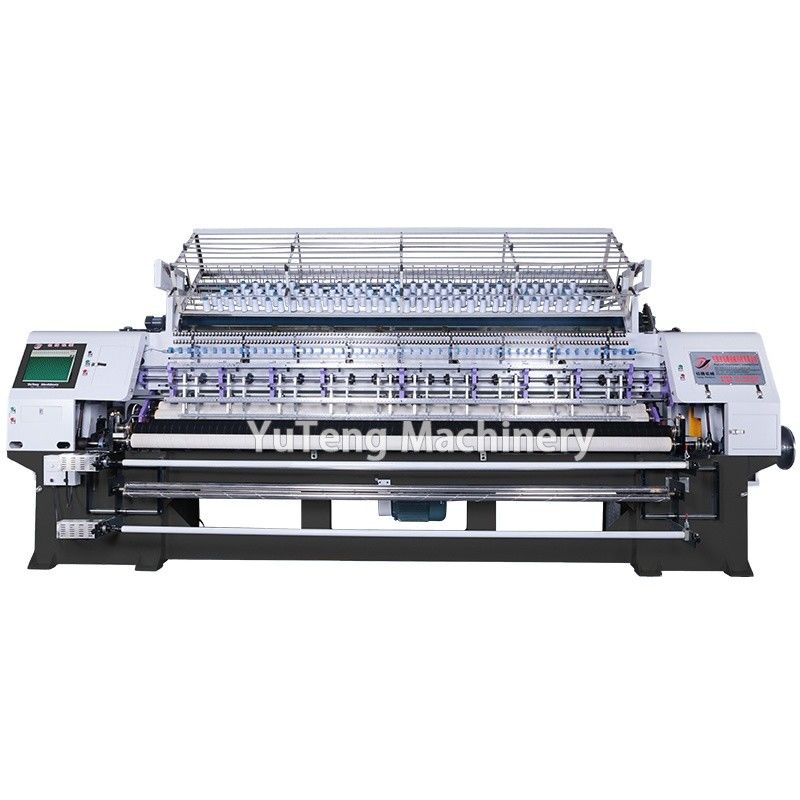 Kecepatan tinggi 100-1000 R/min Multi Needle Lock Stitch Quilting Machine dengan daya 7,5KW untuk sprei