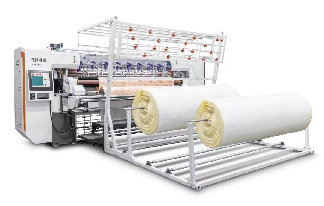 Industri Ultra High Speed Non Shuttle Multi Needle Quilting Machine Untuk Membuat Kasur