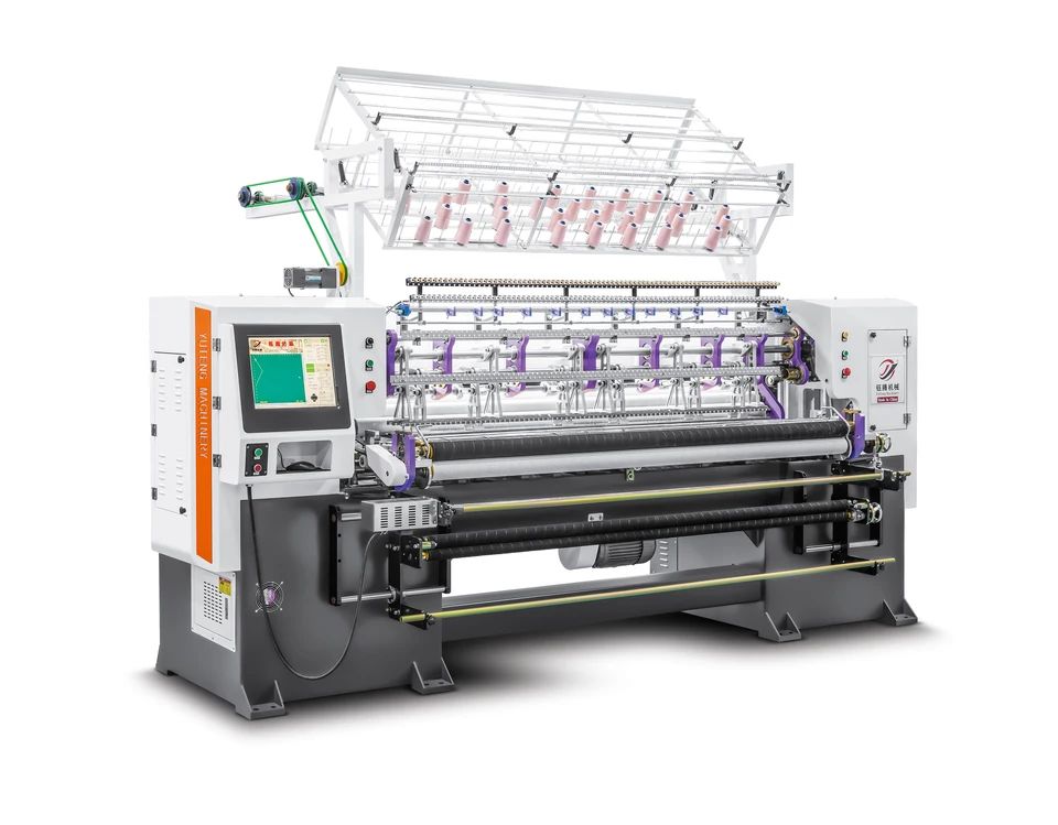 Ultra High Speed Komputerisasi Lock Stitch Multi Needle Quilting Machine Untuk Membuat Katil Tekstil